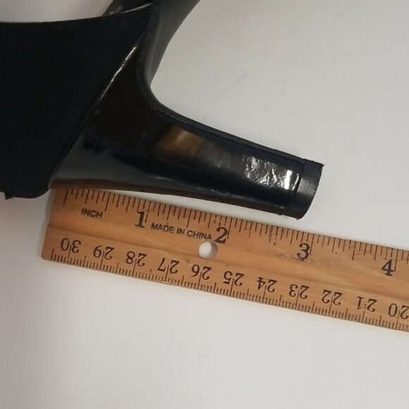 Life Stride Black Stiletto Heels with Crisscross Straps - Picture 7 of 8